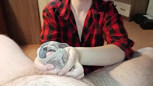 Stepmom Chooses Panties for Jerking off and Cumming