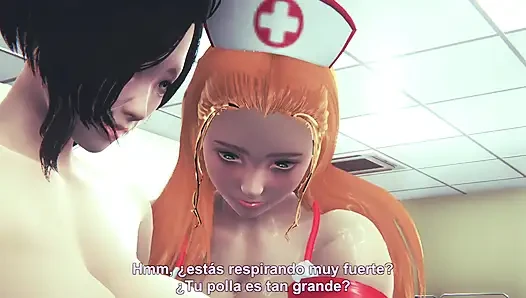 3D ANIMATION - горячие медсестры с осмотром спермы милфы-футанари