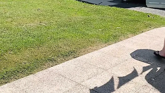 Sexy milf im freien