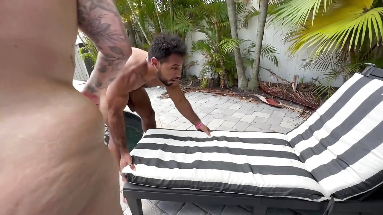 BBW Takes Monster Cock in Her Ass at the Pool