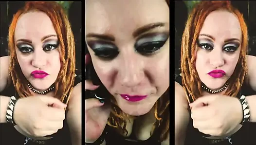 Talking to her boyfriend on the phone while she sucks off his cute buddy