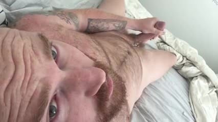 Cute Ginger Bear Jerks Off & Cums