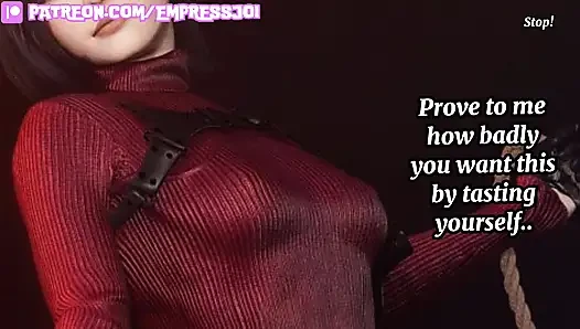 Femdom Hentai JOI: Ada Wong Keeps You As Her Bitch Prisoner