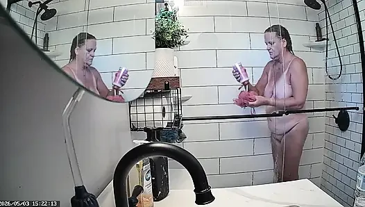 Mrs. Joanne Tanner a Real Public Schoolteacher Captured in the Shower 05-01-26 & 05-03-26