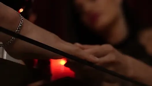Brunette Girl with Fake Tits Gets Meaty Gift for Having Fun