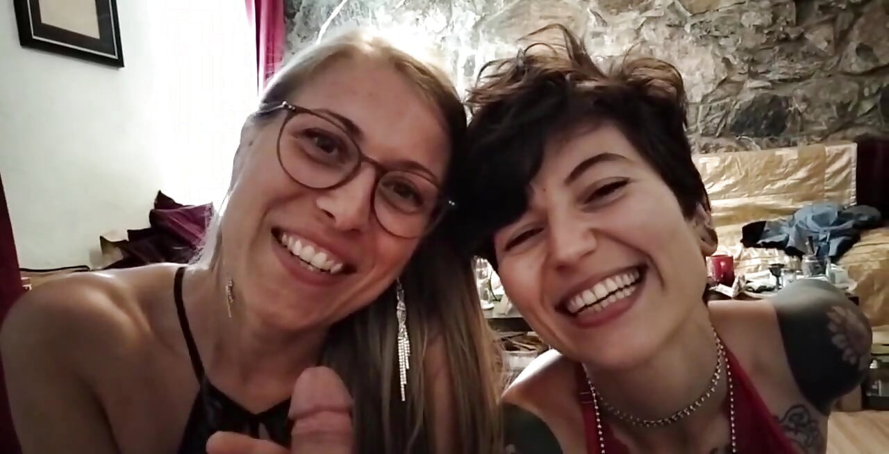 POV - Double Blowjob Full of Joy!