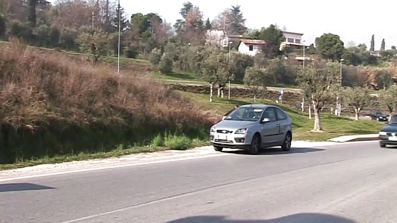 Tattooed MILF Picked up for Car Blowjob and Bed Pounding