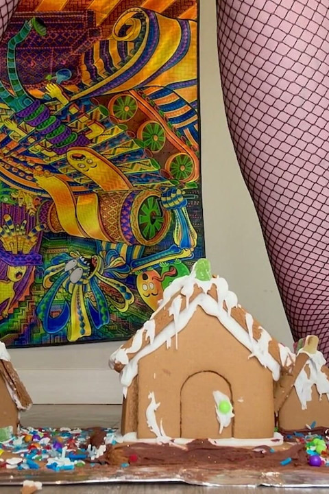Giantess Christmas Village Slo-mo Crush Destroying My Gingerbread Houses in Slow Motion