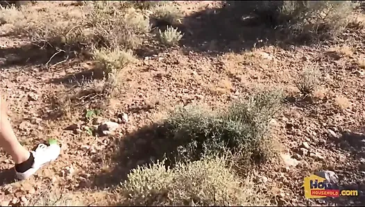 Sweet Young Pussy in the Open Desert
