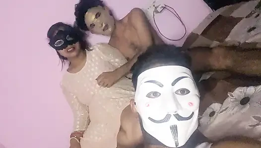 Friend and His Wife - Joined Hands in Threesome