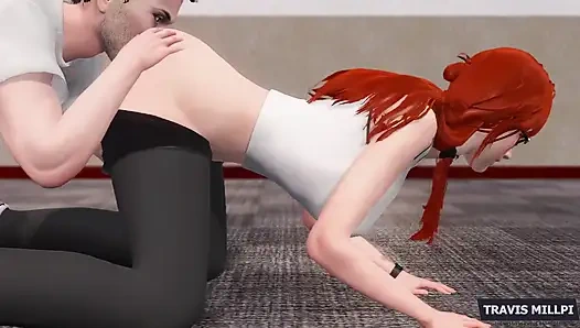 Sexy Babe Works Out in Yoga Pants