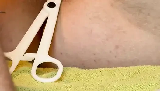 Piercing prinzess albertina ve amcık dudakları