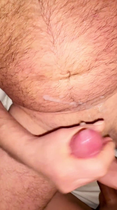 Daddy models very daring lingerie for his young lover and it ends in a cumshot | Clip 2