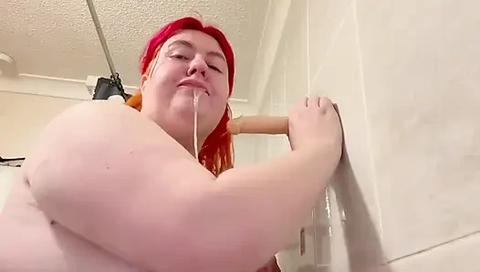 BBW Messy Fun with Dildo