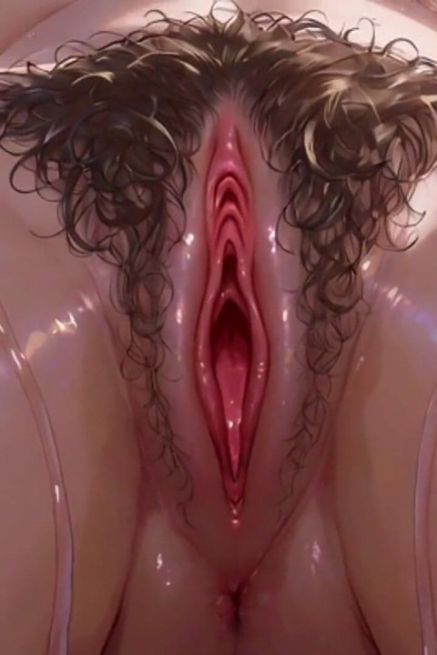 Hairy Wet Pussy Close up - Soaking and Pulsing