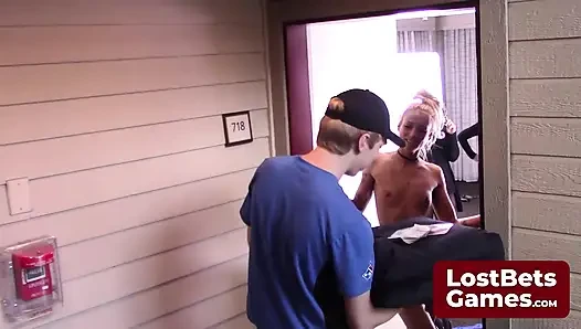 A deliciously naughty Strip Rock Paper Scissors game with a satisfying payoff