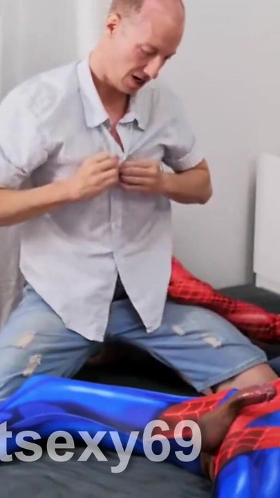 Captivating moment from "Asian trans spidergirl is great top and bottom with white guy in cosplay hardcore"