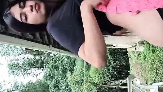Yulieth Gomez Touches Herself in the Park and Shows Her Pussy and Takes off All Her Clothes