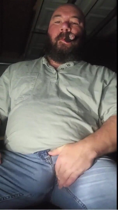 Stunning moment from "Just havin a cigar in the shop during a thunder storm"