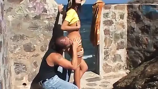 Arab French Slut Gets Anal Fucked and Cum on Her Feet