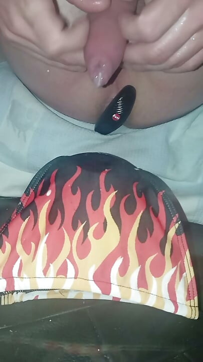 Firefighter with sperm hose