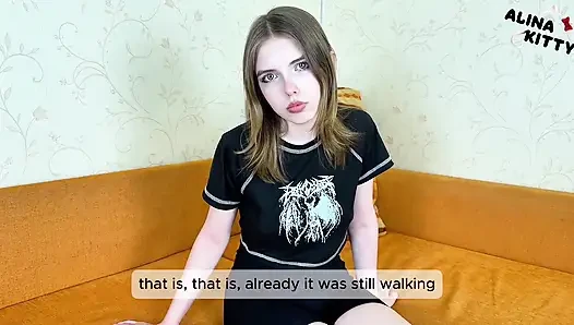 Alt kız makyaj yapmak için aldatıyor - onu sert seks ve yüzüne boşalma ile affetiyor
