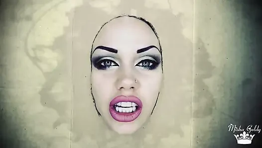 Free your dark goddess from wall JOI
