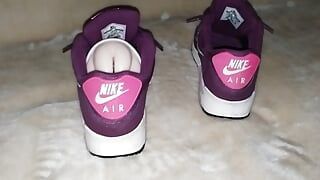 fucking and cumming in my wife's Nike Air Max 90 sneaker using the fleshlight part 2