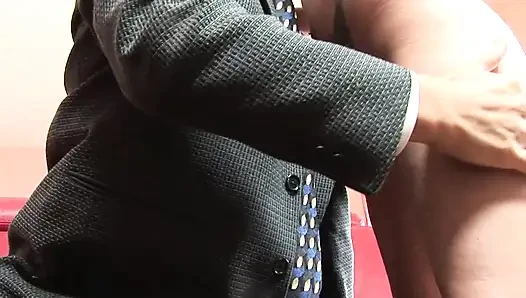 Mature man enjoys a young hot slut