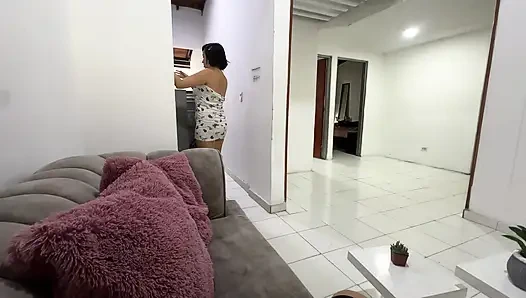 Bakış açısı ev yapımı komşu azgın komşusunun sert aklını sikiyor, sonunda amına tüm döl boşalıyor