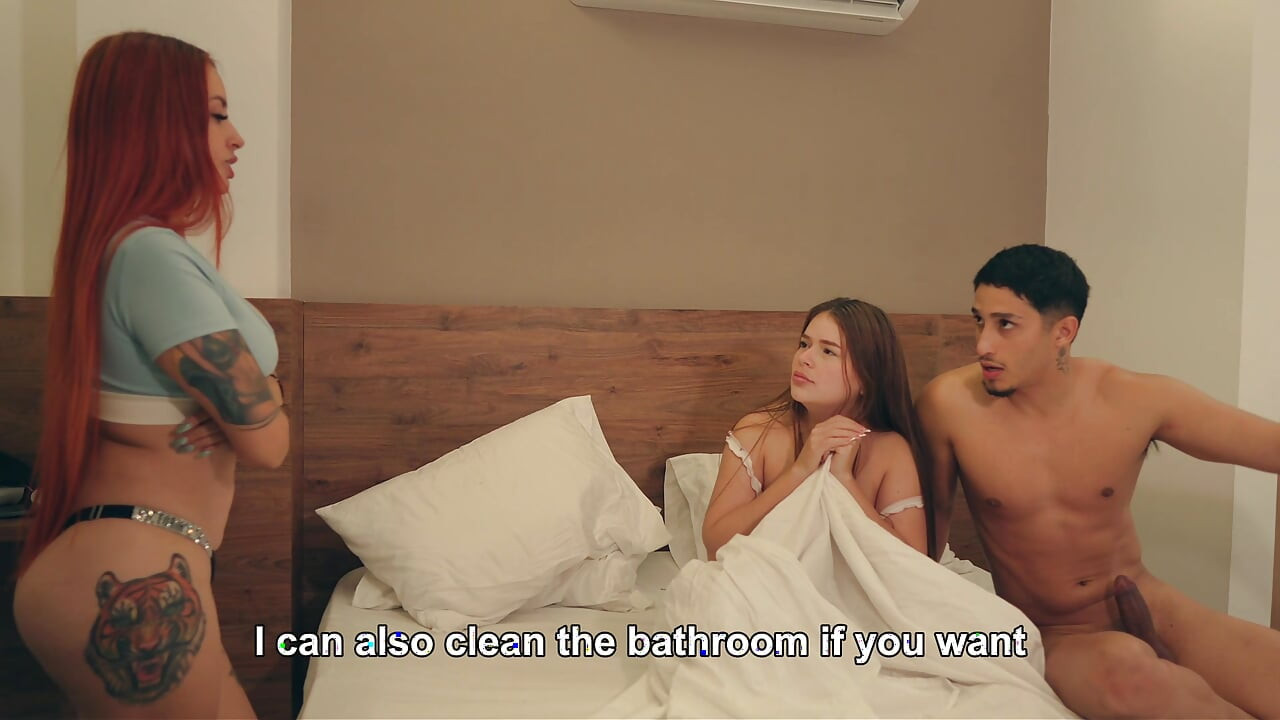 I sneak into the room and have sex with my stepdaughter and her stepmother at the same time.
