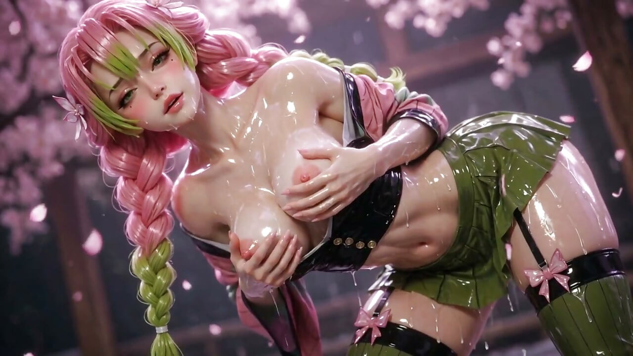 Ai Mitsuri Kanroji Kompilacija glossy tijela zadirkivanja