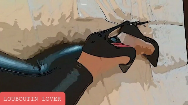 Louboutin high heels tease