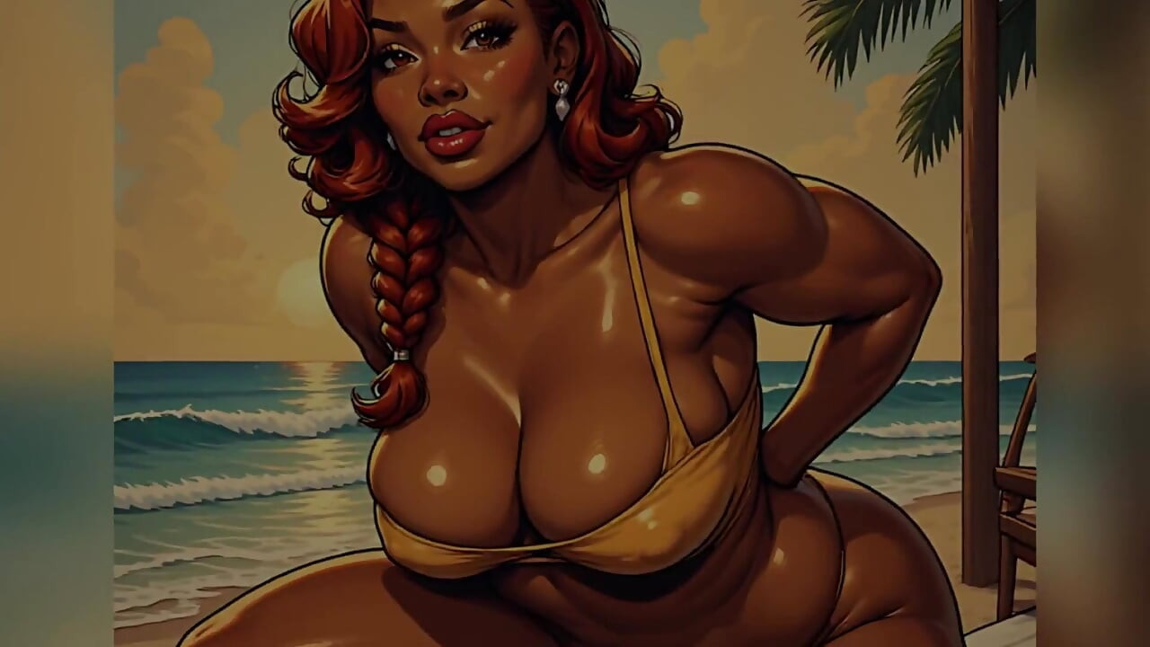 Tanned Beach Babes Ai Art