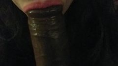 Black Cock Sissy Girl Sucks BBC