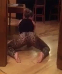 Army wife Kaycie showing off