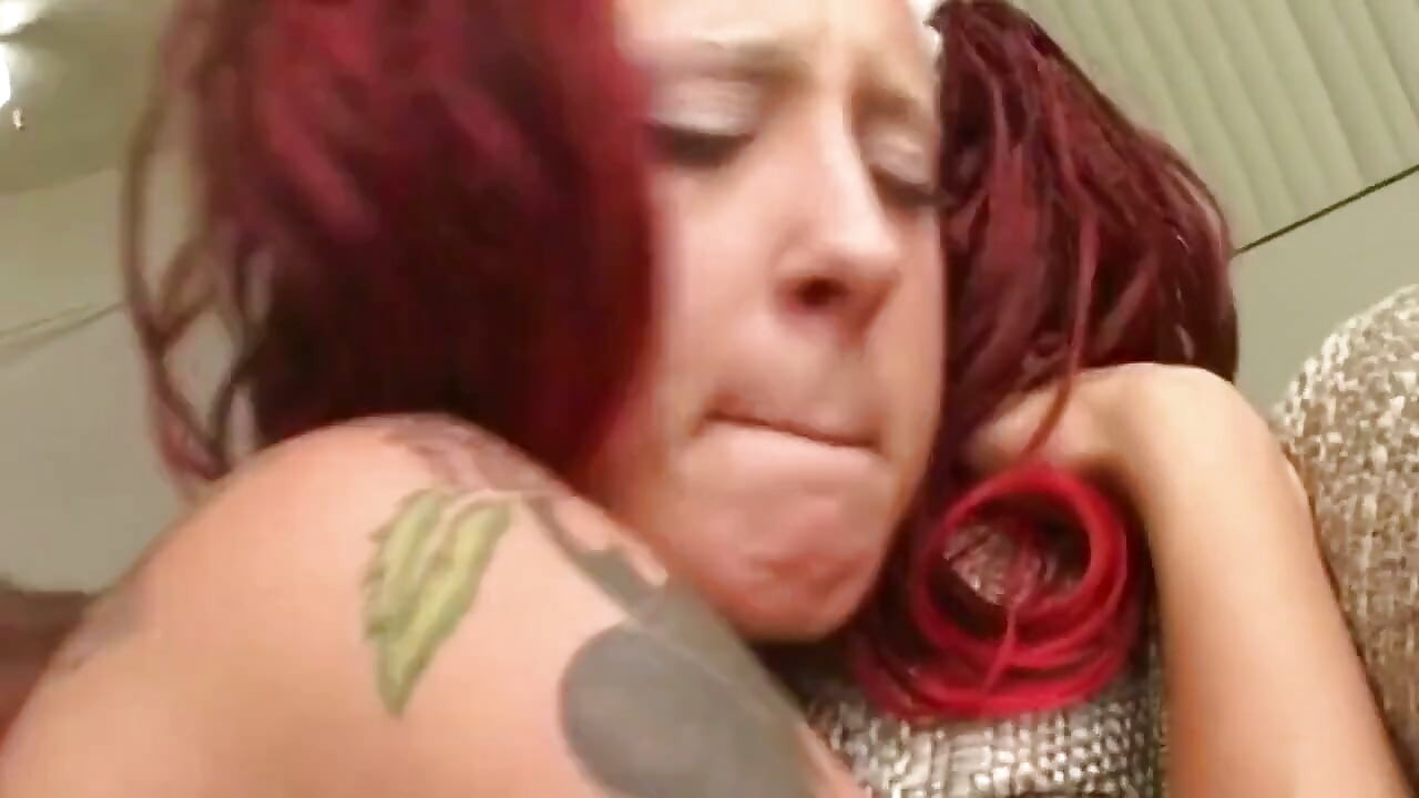 Extreme Tattooed Redhead Teen Rides BBC to Dripping Creampie
