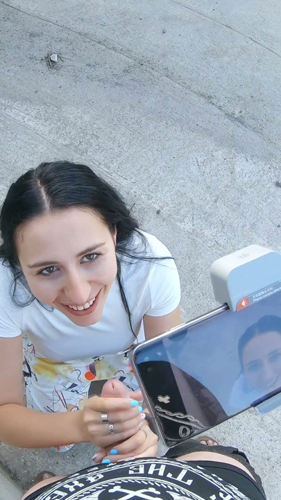 Lynn Tests New Gimbal with Outdoor Blowjob