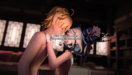 Моя сводная сестра-блондинка умоляла меня трахнуть ее крошечную задницу (3D Реалистично)