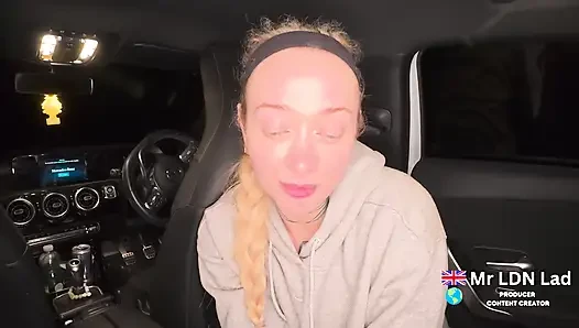 Dirty British Slut Sophia May Loves Mr LDN Lads CHAV 9inch Cock in Car POV