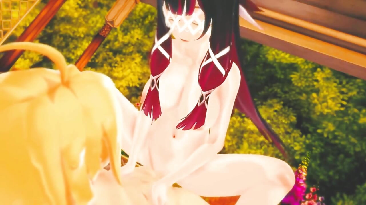 Genshin Impact - columbina escena de sexo hardcore con Aether - animación hentai en 3d