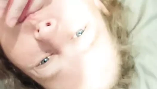 Breakfast porn video – White BBW enjoys chocolate BBC protein shake for breakfast