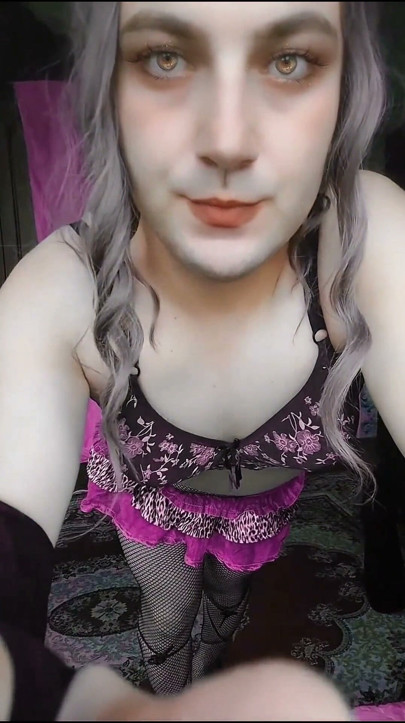 Boy Boobs Natural Sissy Crossdresser Lady Boy White Skin Big Ass Smooth Body | Clip 1