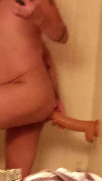 Me taking my huge dildo in my ass