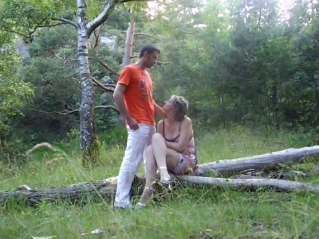 Sasha and friend fucking outdoors