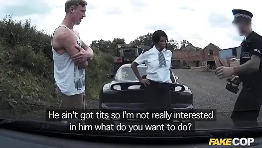 Fake cop - lass uns die polizisten ficken dreier pOV