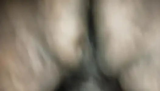 I fuck my stepmother at night on the bed with milky boobs