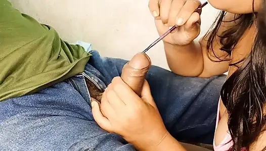 role-playing: the young substitute teacher shows me what a circumcision procedure would be like