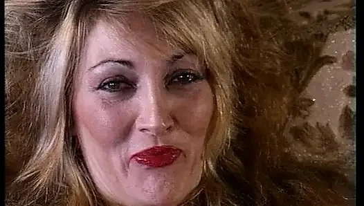 Pretty German lady stuffing herself in solo action
