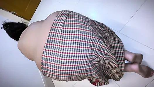 Pembantu seksi dengan pantat bahenol lagi asik ngentot di ranjang sambil bugil - pelayan hot arab